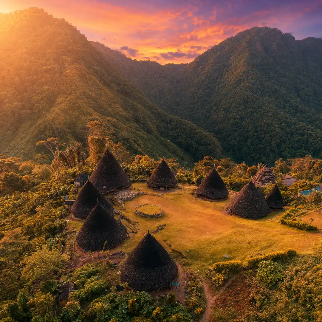 Wae Rebo traditional village in the Flores highlands